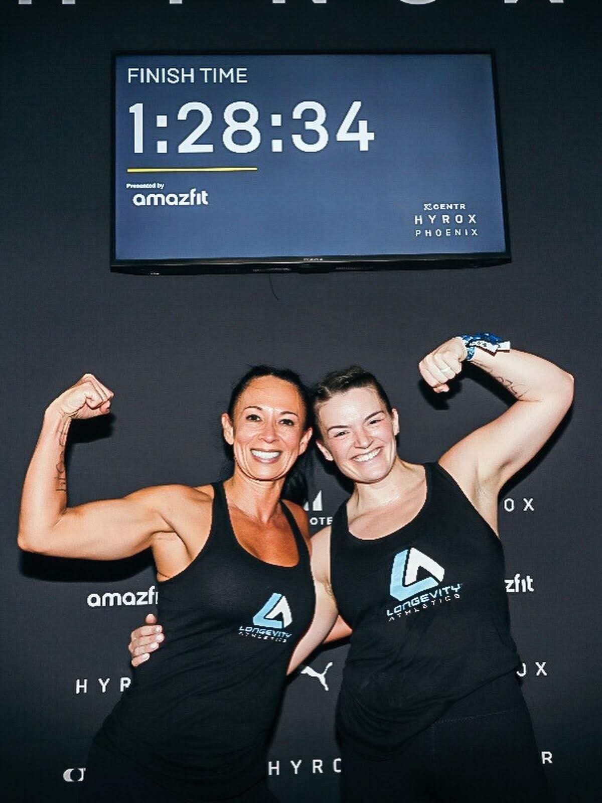 Longevity Athletics coaches from Maricopa competing at HYROX Phoenix fitness race