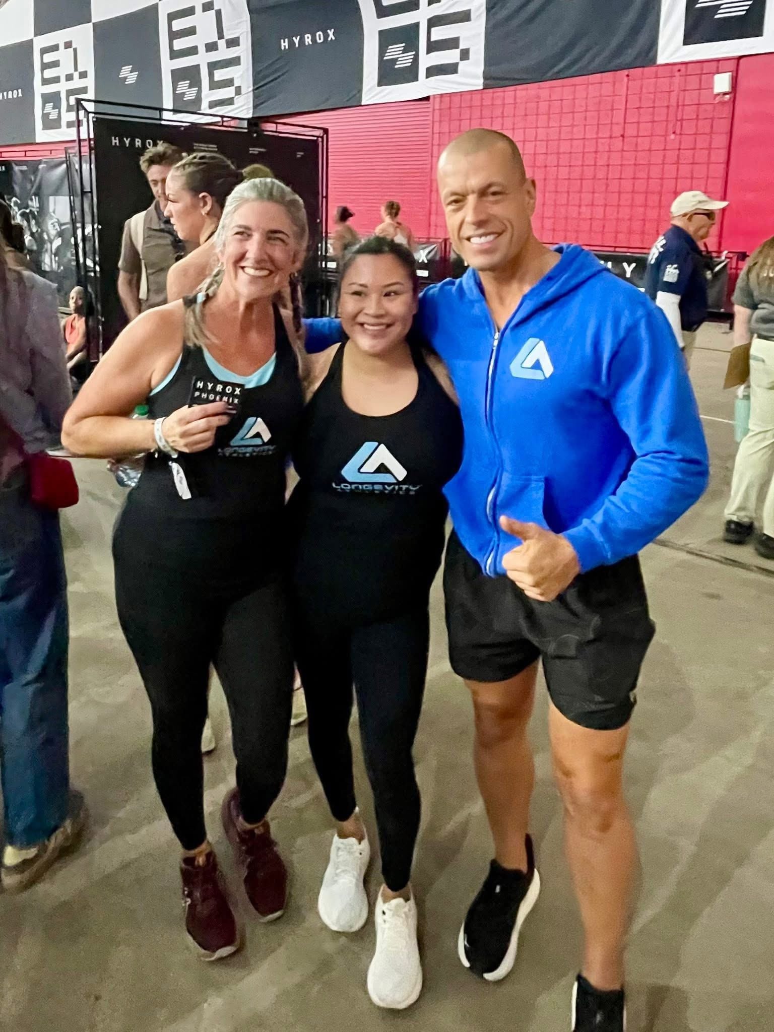 Longevity Athletics HYROX training club team from Maricopa AZ at competition